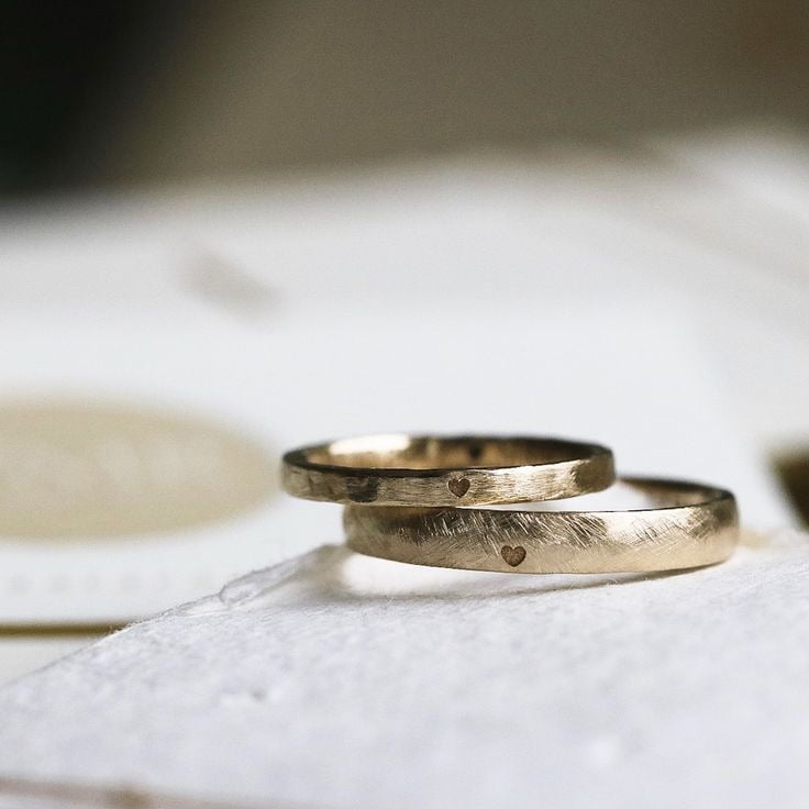 Kalp Kazıma Vintage Alyans